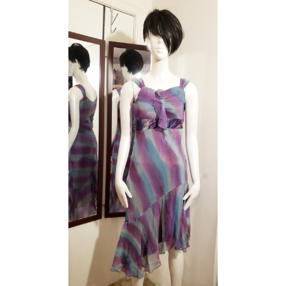 Girls Monkey Wear Slik Ombre Print Dress